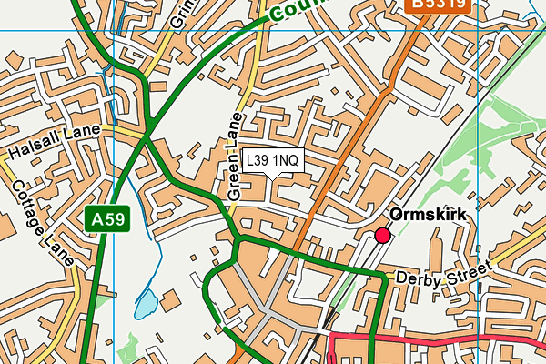 L39 1NQ map - OS VectorMap District (Ordnance Survey) L39 1NQ map - OS VectorMap District (Ordnance Survey)