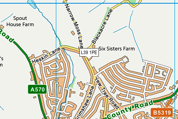 L39 1PE map - OS VectorMap District (Ordnance Survey) L39 1PE map - OS VectorMap District (Ordnance Survey)