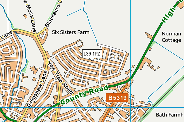 L39 1PZ map - OS VectorMap District (Ordnance Survey) L39 1PZ map - OS VectorMap District (Ordnance Survey)