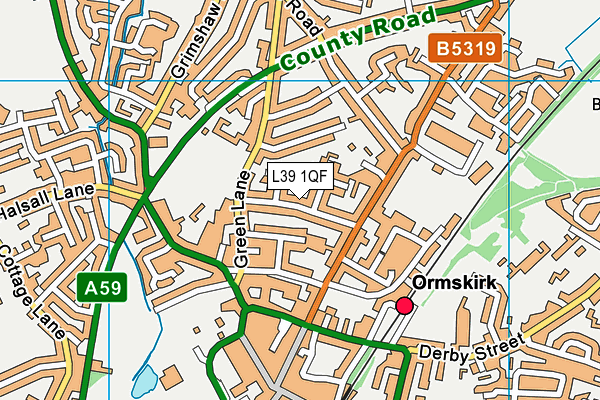 L39 1QF map - OS VectorMap District (Ordnance Survey) L39 1QF map - OS VectorMap District (Ordnance Survey)
