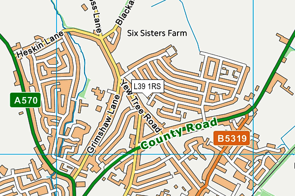 L39 1RS map - OS VectorMap District (Ordnance Survey) L39 1RS map - OS VectorMap District (Ordnance Survey)