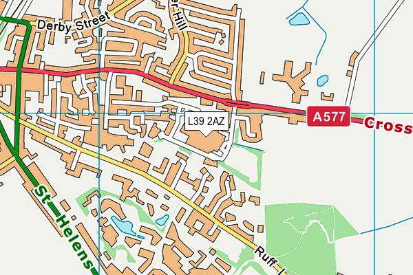 L39 2AZ map - OS VectorMap District (Ordnance Survey) L39 2AZ map - OS VectorMap District (Ordnance Survey)