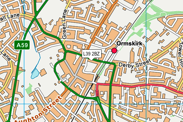 L39 2BZ map - OS VectorMap District (Ordnance Survey) L39 2BZ map - OS VectorMap District (Ordnance Survey)