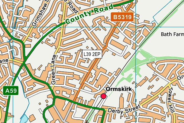 L39 2EP map - OS VectorMap District (Ordnance Survey) L39 2EP map - OS VectorMap District (Ordnance Survey)