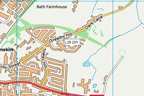 L39 2XY map - OS VectorMap District (Ordnance Survey)