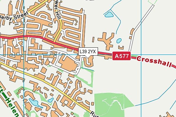 L39 2YX map - OS VectorMap District (Ordnance Survey) L39 2YX map - OS VectorMap District (Ordnance Survey)