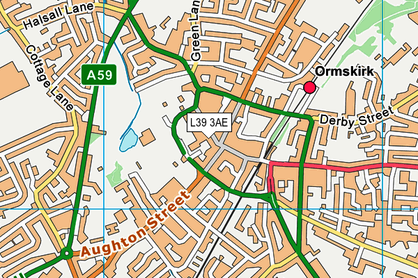 L39 3AE map - OS VectorMap District (Ordnance Survey) L39 3AE map - OS VectorMap District (Ordnance Survey)
