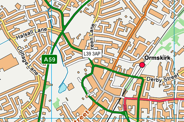 L39 3AP map - OS VectorMap District (Ordnance Survey) L39 3AP map - OS VectorMap District (Ordnance Survey)