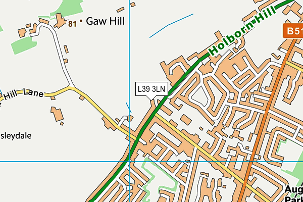 L39 3LN map - OS VectorMap District (Ordnance Survey) L39 3LN map - OS VectorMap District (Ordnance Survey)