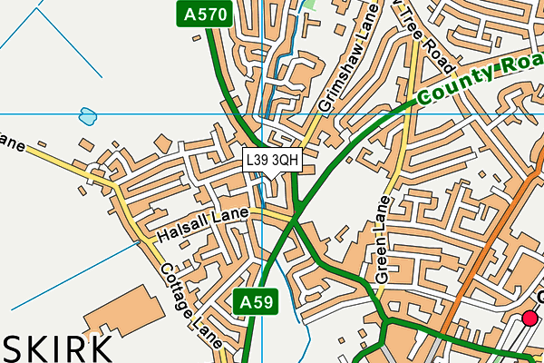 L39 3QH map - OS VectorMap District (Ordnance Survey) L39 3QH map - OS VectorMap District (Ordnance Survey)