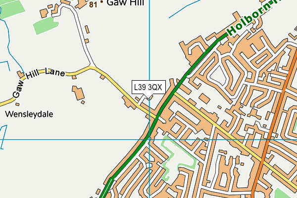 L39 3QX map - OS VectorMap District (Ordnance Survey) L39 3QX map - OS VectorMap District (Ordnance Survey)