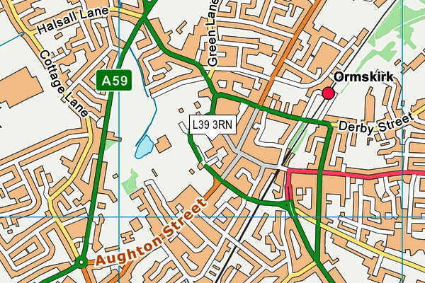 L39 3RN map - OS VectorMap District (Ordnance Survey) L39 3RN map - OS VectorMap District (Ordnance Survey)