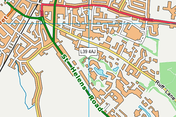 L39 4AJ map - OS VectorMap District (Ordnance Survey)