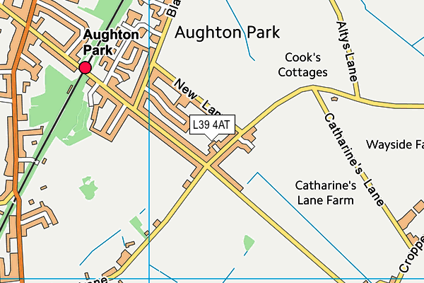 L39 4AT map - OS VectorMap District (Ordnance Survey) L39 4AT map - OS VectorMap District (Ordnance Survey)