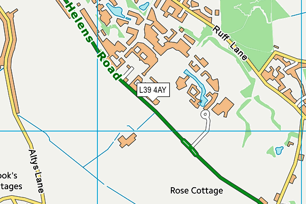 L39 4AY map - OS VectorMap District (Ordnance Survey) L39 4AY map - OS VectorMap District (Ordnance Survey)