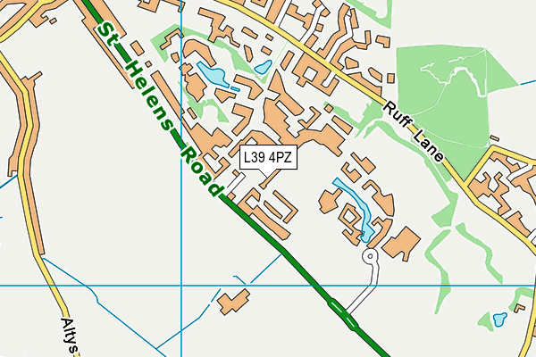 L39 4PZ map - OS VectorMap District (Ordnance Survey) L39 4PZ map - OS VectorMap District (Ordnance Survey)
