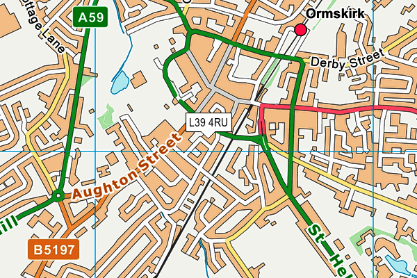 L39 4RU map - OS VectorMap District (Ordnance Survey) L39 4RU map - OS VectorMap District (Ordnance Survey)