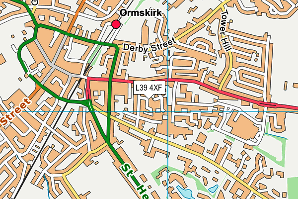 L39 4XF map - OS VectorMap District (Ordnance Survey) L39 4XF map - OS VectorMap District (Ordnance Survey)