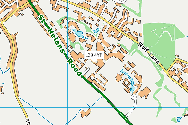 L39 4YF map - OS VectorMap District (Ordnance Survey) L39 4YF map - OS VectorMap District (Ordnance Survey)