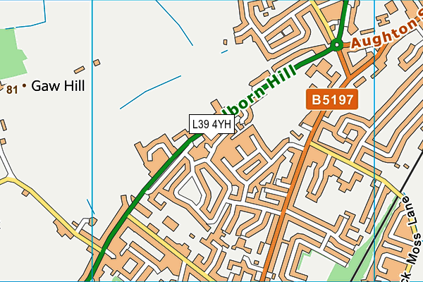 L39 4YH map - OS VectorMap District (Ordnance Survey) L39 4YH map - OS VectorMap District (Ordnance Survey)