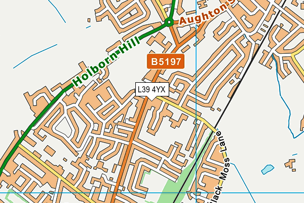 L39 4YX map - OS VectorMap District (Ordnance Survey) L39 4YX map - OS VectorMap District (Ordnance Survey)