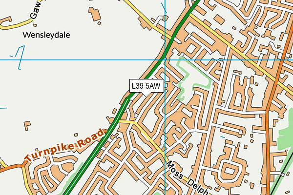 L39 5AW map - OS VectorMap District (Ordnance Survey) L39 5AW map - OS VectorMap District (Ordnance Survey)
