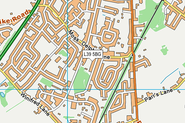 L39 5BG map - OS VectorMap District (Ordnance Survey) L39 5BG map - OS VectorMap District (Ordnance Survey)