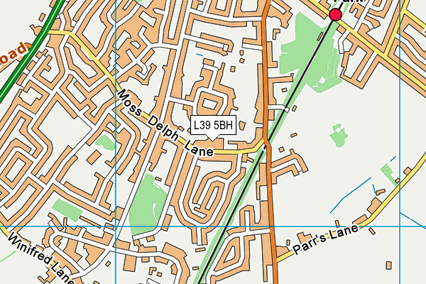 L39 5BH map - OS VectorMap District (Ordnance Survey) L39 5BH map - OS VectorMap District (Ordnance Survey)