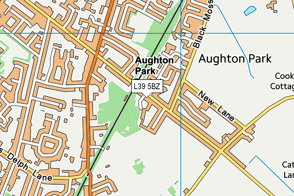 L39 5BZ map - OS VectorMap District (Ordnance Survey) L39 5BZ map - OS VectorMap District (Ordnance Survey)
