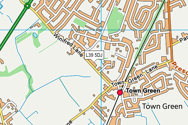 L39 5DJ map - OS VectorMap District (Ordnance Survey) L39 5DJ map - OS VectorMap District (Ordnance Survey)