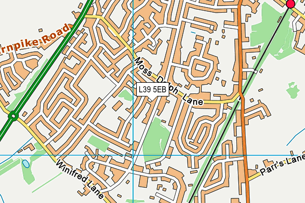L39 5EB map - OS VectorMap District (Ordnance Survey) L39 5EB map - OS VectorMap District (Ordnance Survey)