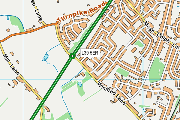 L39 5ER map - OS VectorMap District (Ordnance Survey) L39 5ER map - OS VectorMap District (Ordnance Survey)