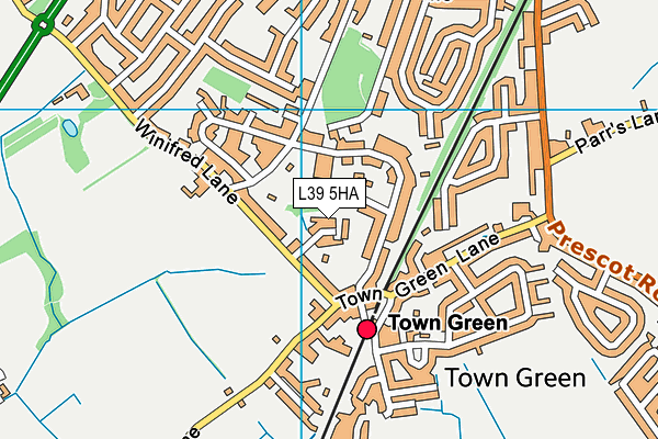 L39 5HA map - OS VectorMap District (Ordnance Survey) L39 5HA map - OS VectorMap District (Ordnance Survey)