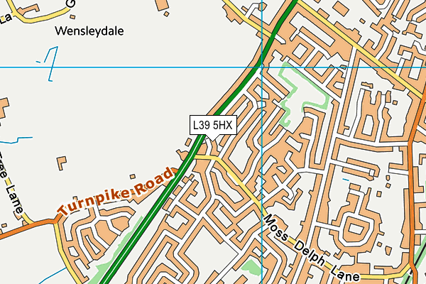 L39 5HX map - OS VectorMap District (Ordnance Survey) L39 5HX map - OS VectorMap District (Ordnance Survey)