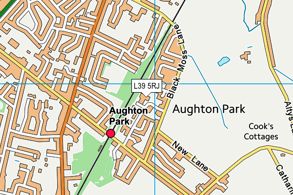 L39 5RJ map - OS VectorMap District (Ordnance Survey)