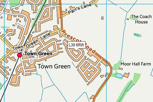 L39 6RW map - OS VectorMap District (Ordnance Survey) L39 6RW map - OS VectorMap District (Ordnance Survey)