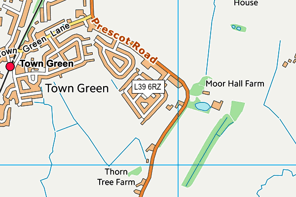 L39 6RZ map - OS VectorMap District (Ordnance Survey) L39 6RZ map - OS VectorMap District (Ordnance Survey)
