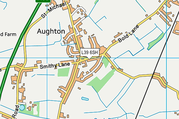 L39 6SH map - OS VectorMap District (Ordnance Survey)