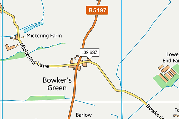 L39 6SZ map - OS VectorMap District (Ordnance Survey)