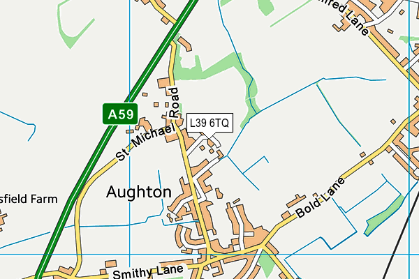 L39 6TQ map - OS VectorMap District (Ordnance Survey)