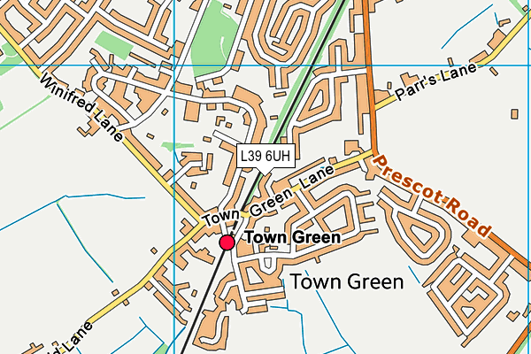 L39 6UH map - OS VectorMap District (Ordnance Survey)