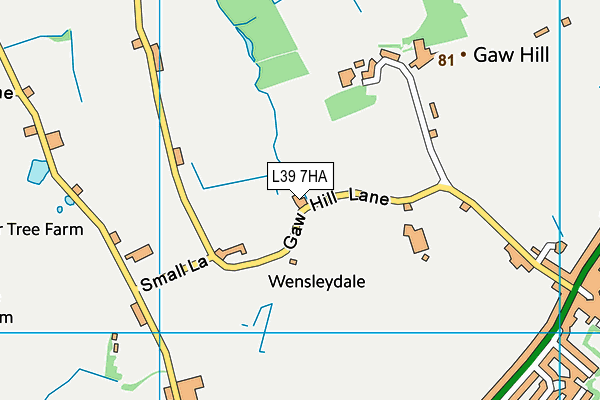L39 7HA map - OS VectorMap District (Ordnance Survey) L39 7HA map - OS VectorMap District (Ordnance Survey)