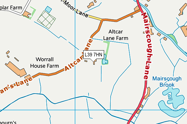 L39 7HN map - OS VectorMap District (Ordnance Survey) L39 7HN map - OS VectorMap District (Ordnance Survey)