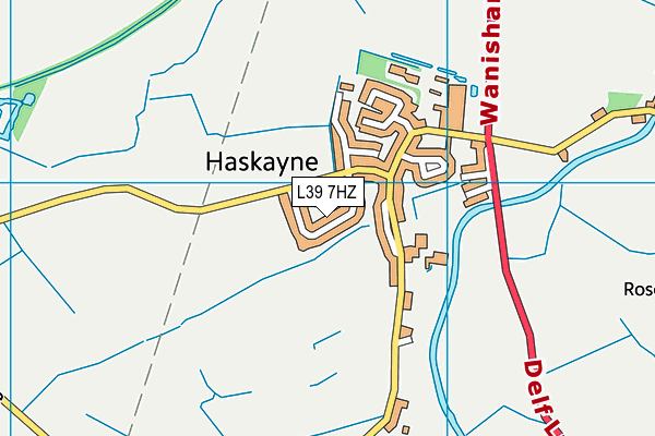 L39 7HZ map - OS VectorMap District (Ordnance Survey) L39 7HZ map - OS VectorMap District (Ordnance Survey)