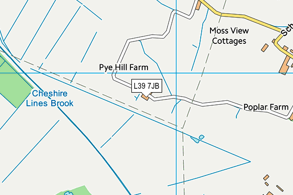 L39 7JB map - OS VectorMap District (Ordnance Survey) L39 7JB map - OS VectorMap District (Ordnance Survey)