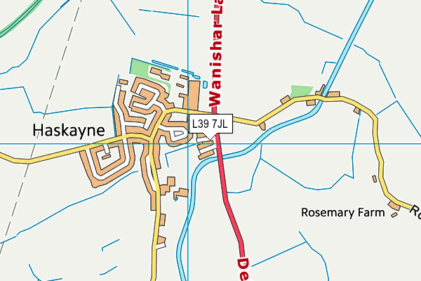 L39 7JL map - OS VectorMap District (Ordnance Survey)