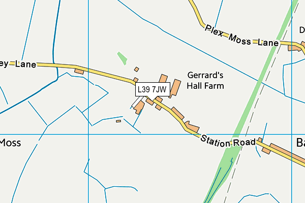 L39 7JW map - OS VectorMap District (Ordnance Survey) L39 7JW map - OS VectorMap District (Ordnance Survey)