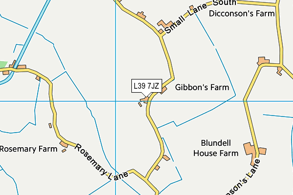 L39 7JZ map - OS VectorMap District (Ordnance Survey) L39 7JZ map - OS VectorMap District (Ordnance Survey)