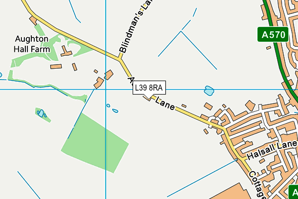 L39 8RA map - OS VectorMap District (Ordnance Survey) L39 8RA map - OS VectorMap District (Ordnance Survey)