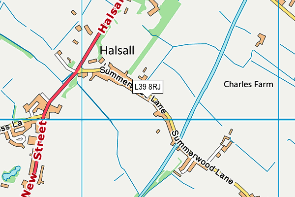 L39 8RJ map - OS VectorMap District (Ordnance Survey) L39 8RJ map - OS VectorMap District (Ordnance Survey)